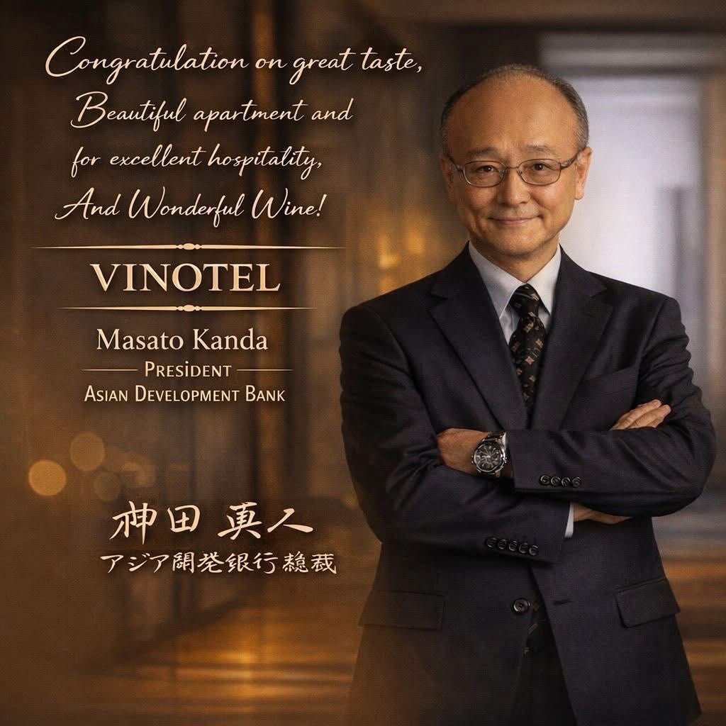 Masato Kanda, President of the Asian Development Bank, Visits VINOTEL